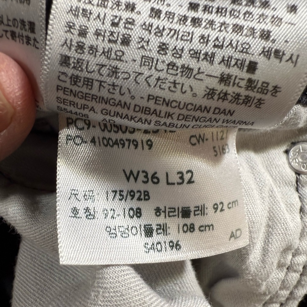 Levi's 505 Charcoal Denim Jeans men’s 36/32 - Picture 4 of 6